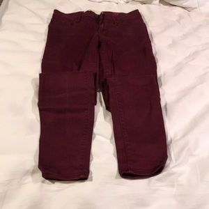 Women’s Marc Jacobs burgundy skinny jeans size 27